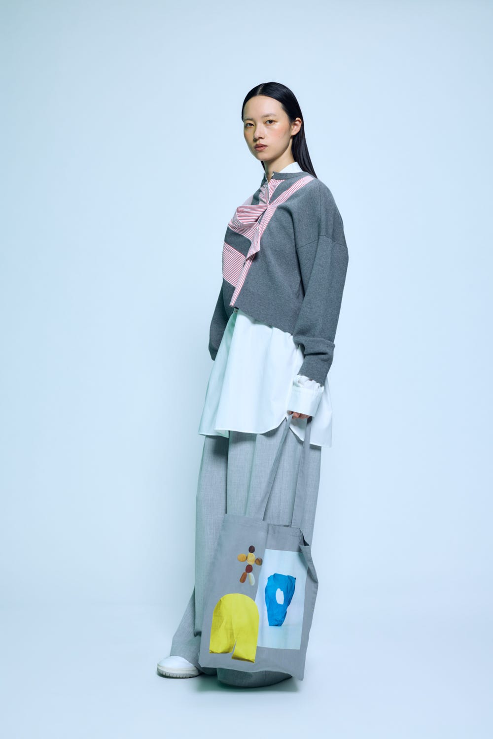 35 WIDE PANTS T.GRY 38