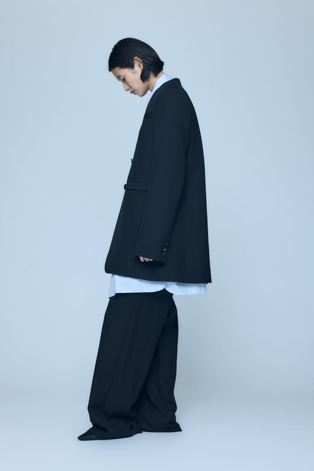 STRIGHT PANTS BLK 38