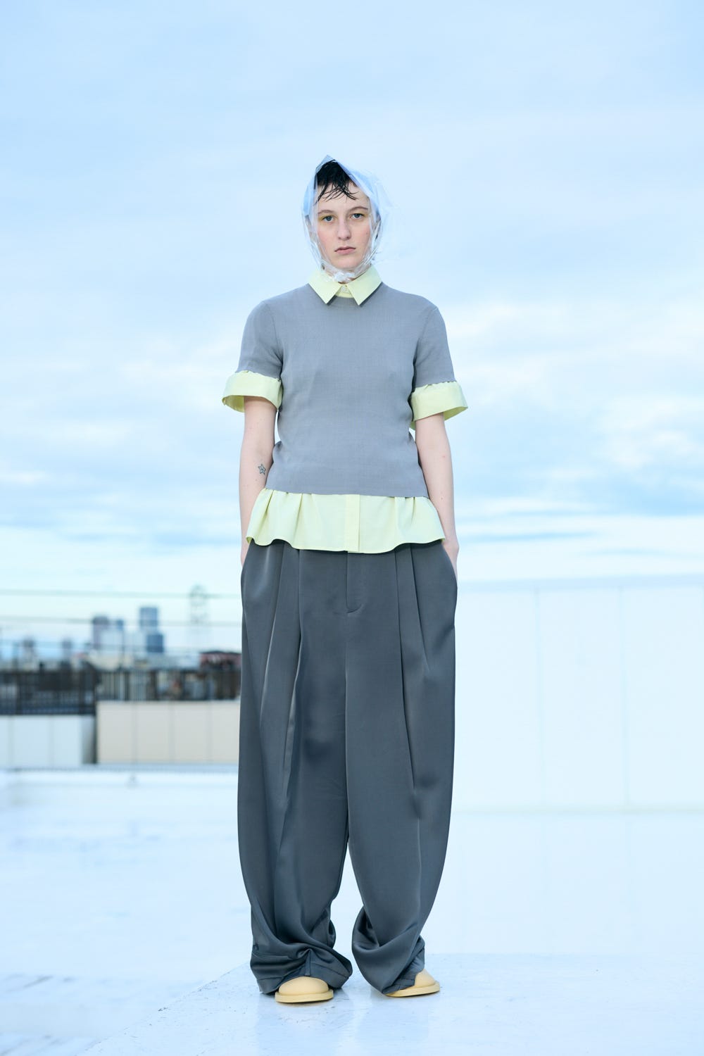 SUIT DESIGN OVERALLS GRY 36