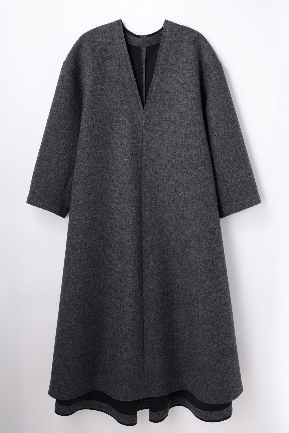 A-LINE SILHOUETTE DRESS C.GRY 36