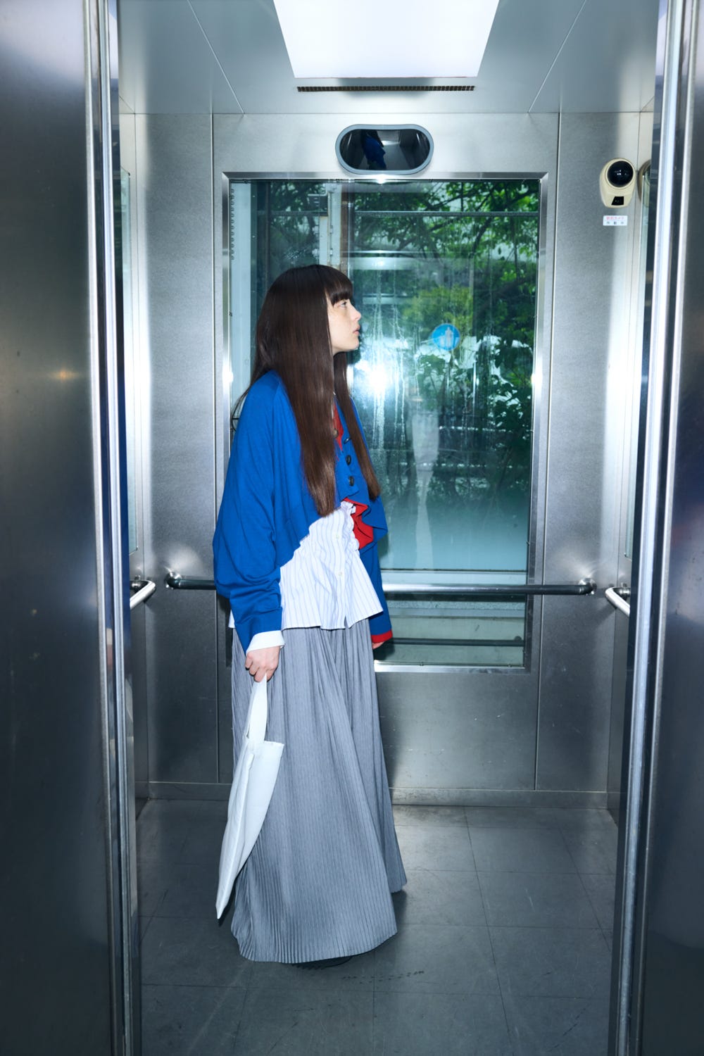 UMBRELLA CARDIGAN BLU 38