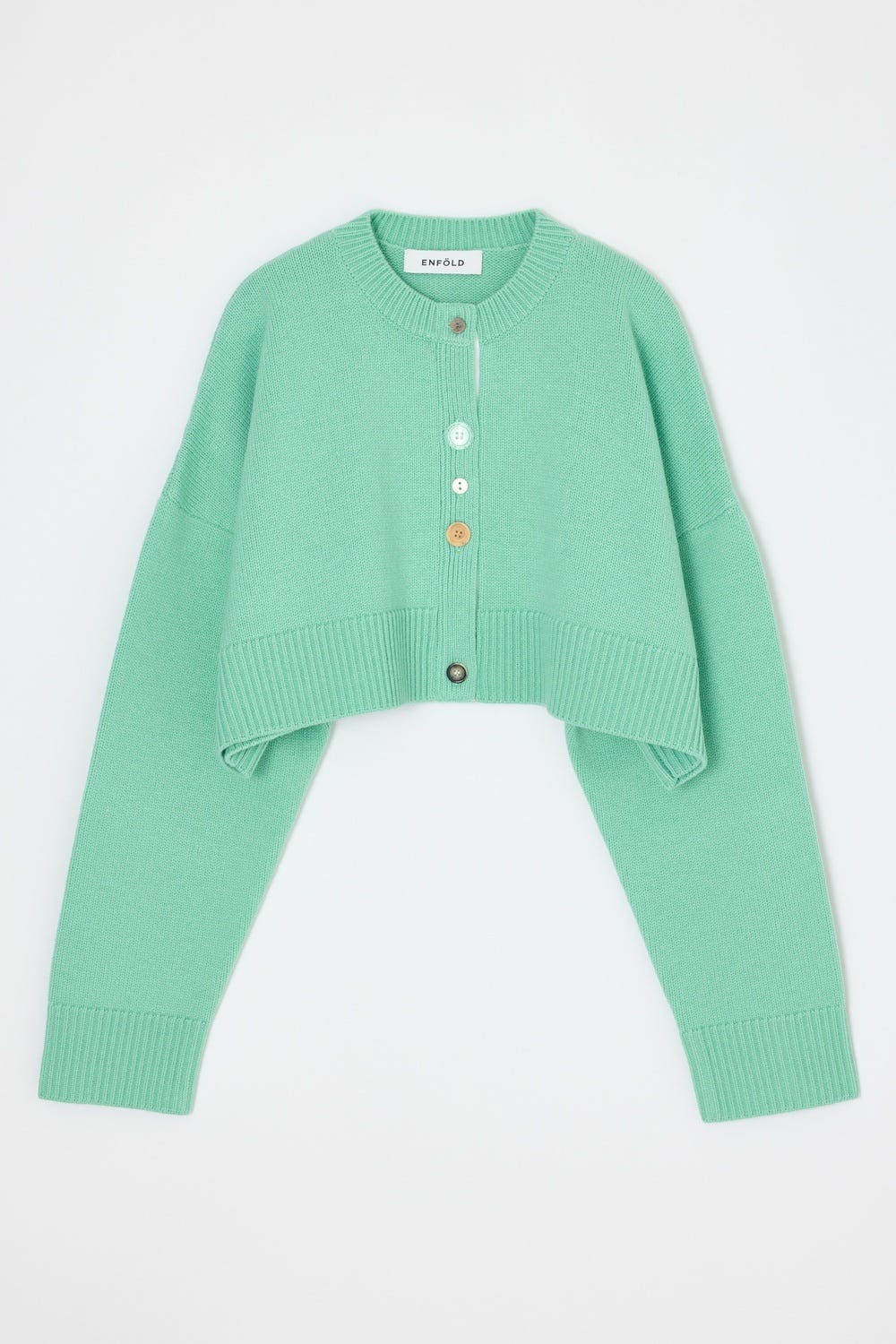 BUTTON CARDIGAN MINT 38