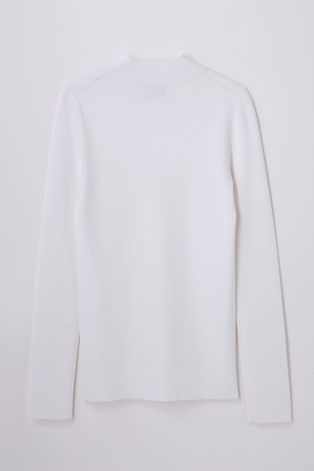HIGH-NECK PULLOVER WHT 38