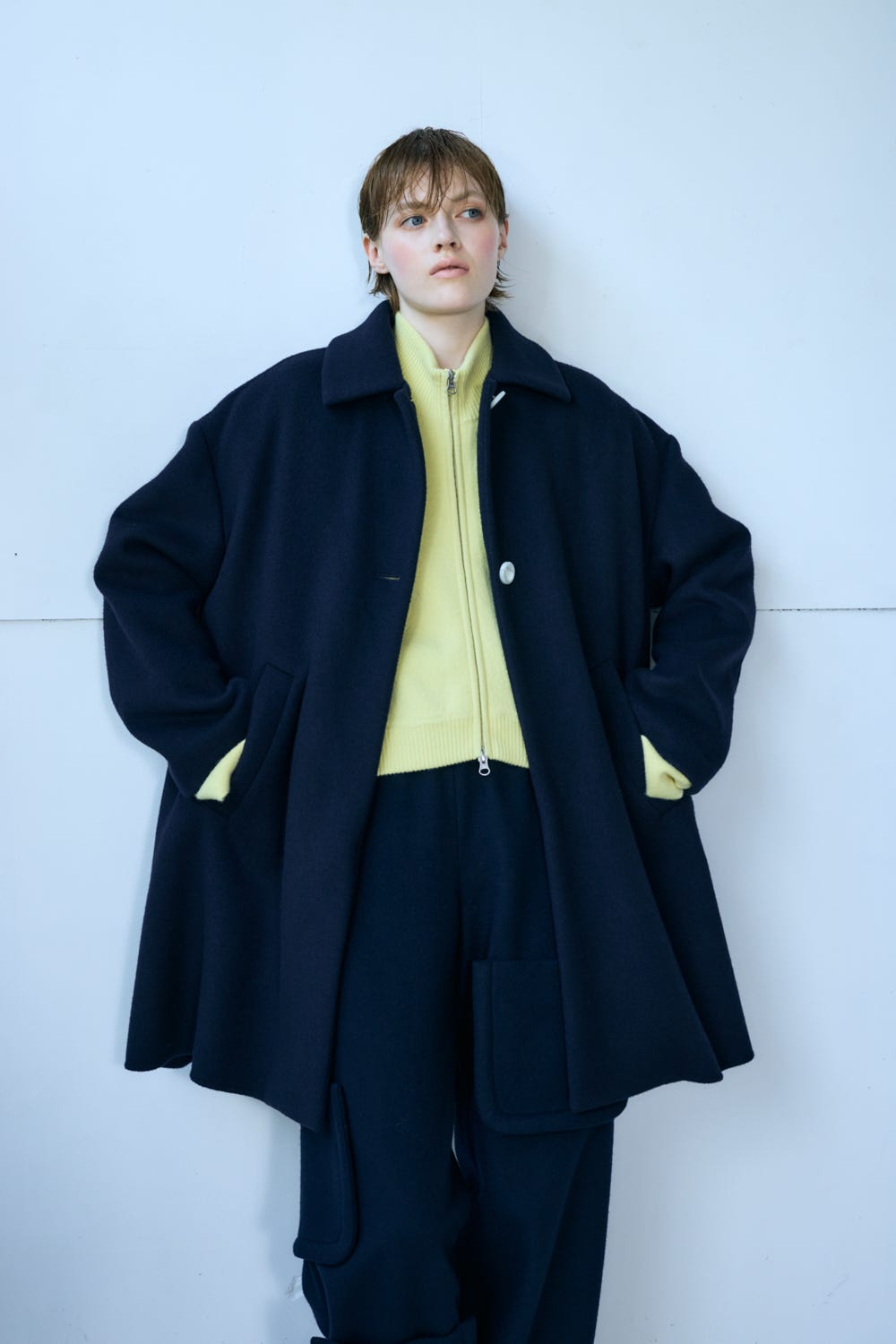 ZIP CARDIGAN L/YEL 38