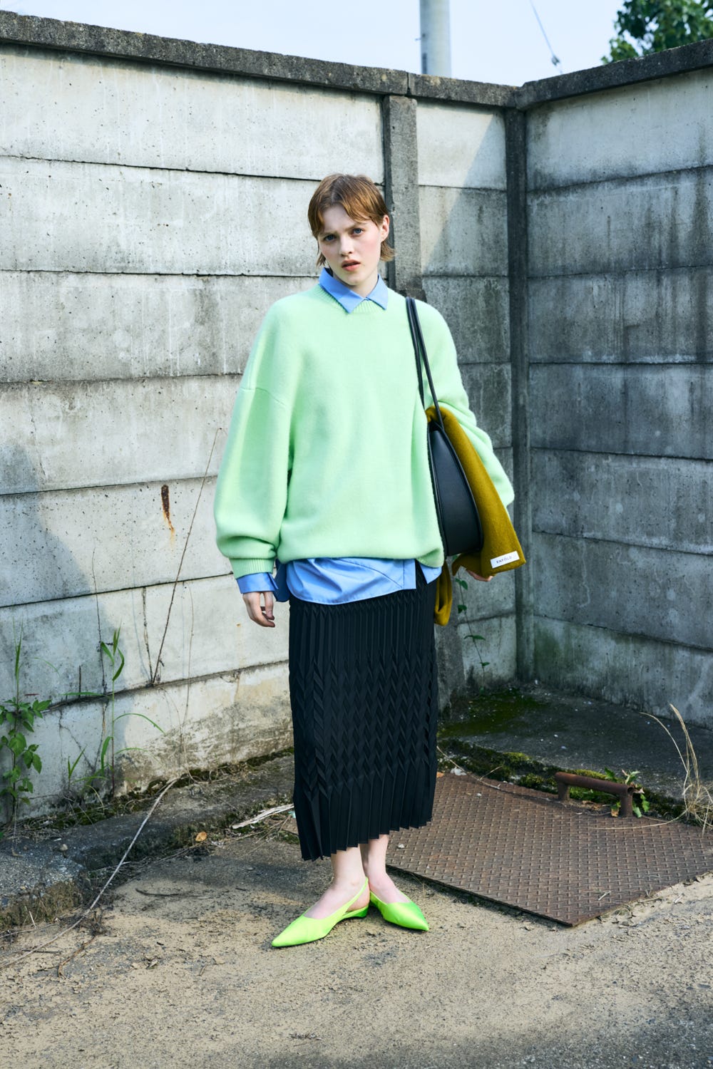 OBJECT PULLOVER L/GRN 38
