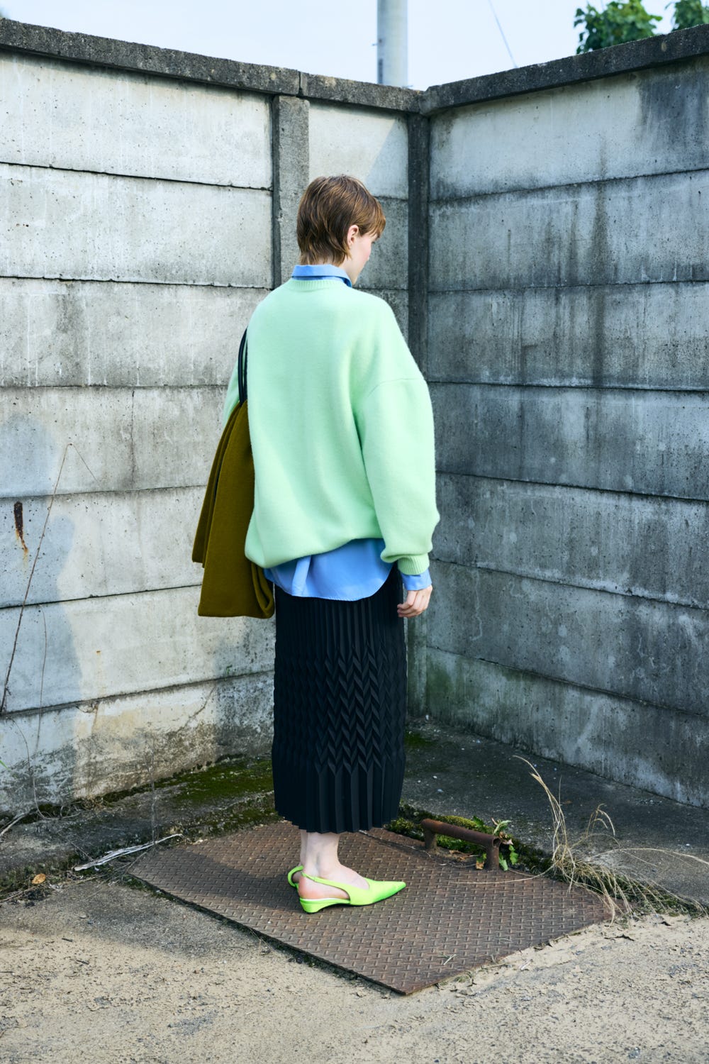 OBJECT PULLOVER L/GRN 38
