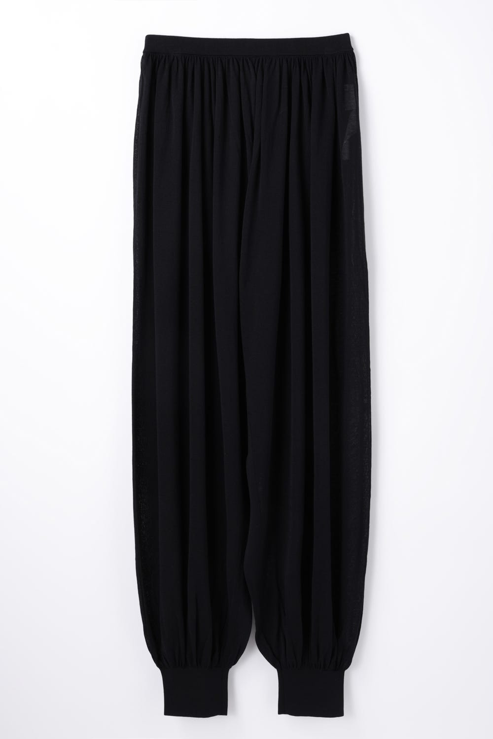 SHEER-KNIT PANTS BLK 38
