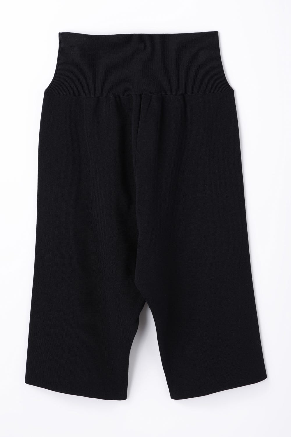 KNIT HARF-PANTS BLK 36