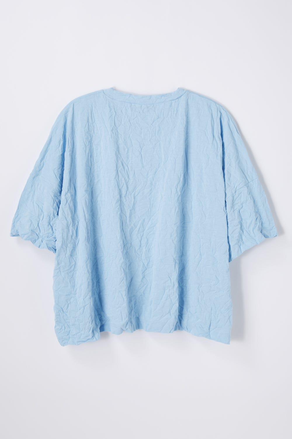 WRINKLE BOX T-SHIRT L/BLU 38