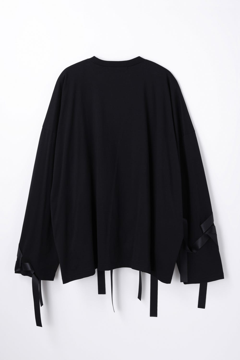 RIBBON LONG-SLEEVE T-SHIRT BLK 38