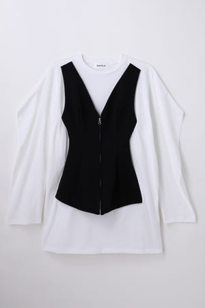 FORM LAYERED LONG-SLEEVES T-SHIRT