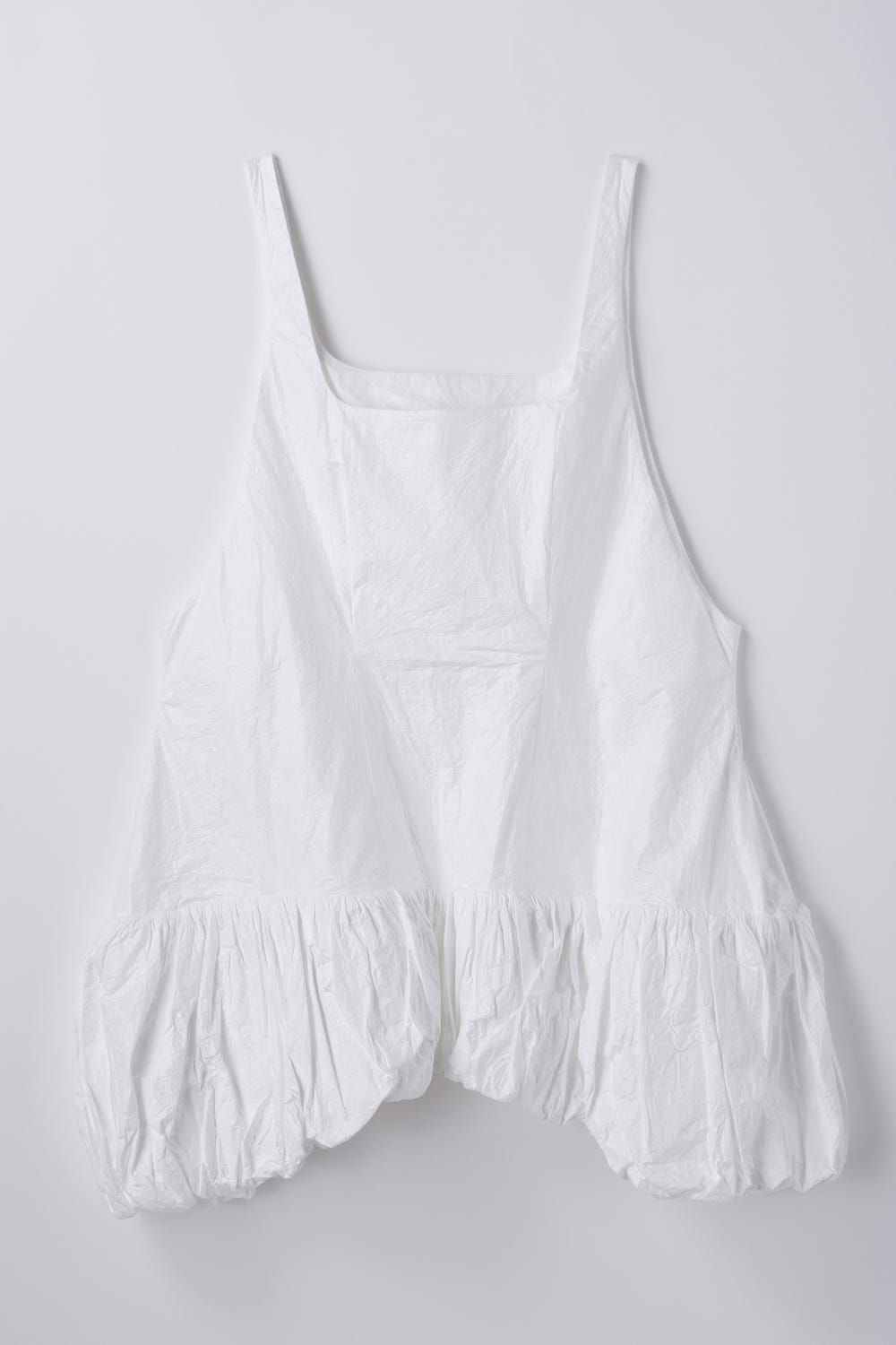 DROP-HEM CAMISOLE VEST WHT 38
