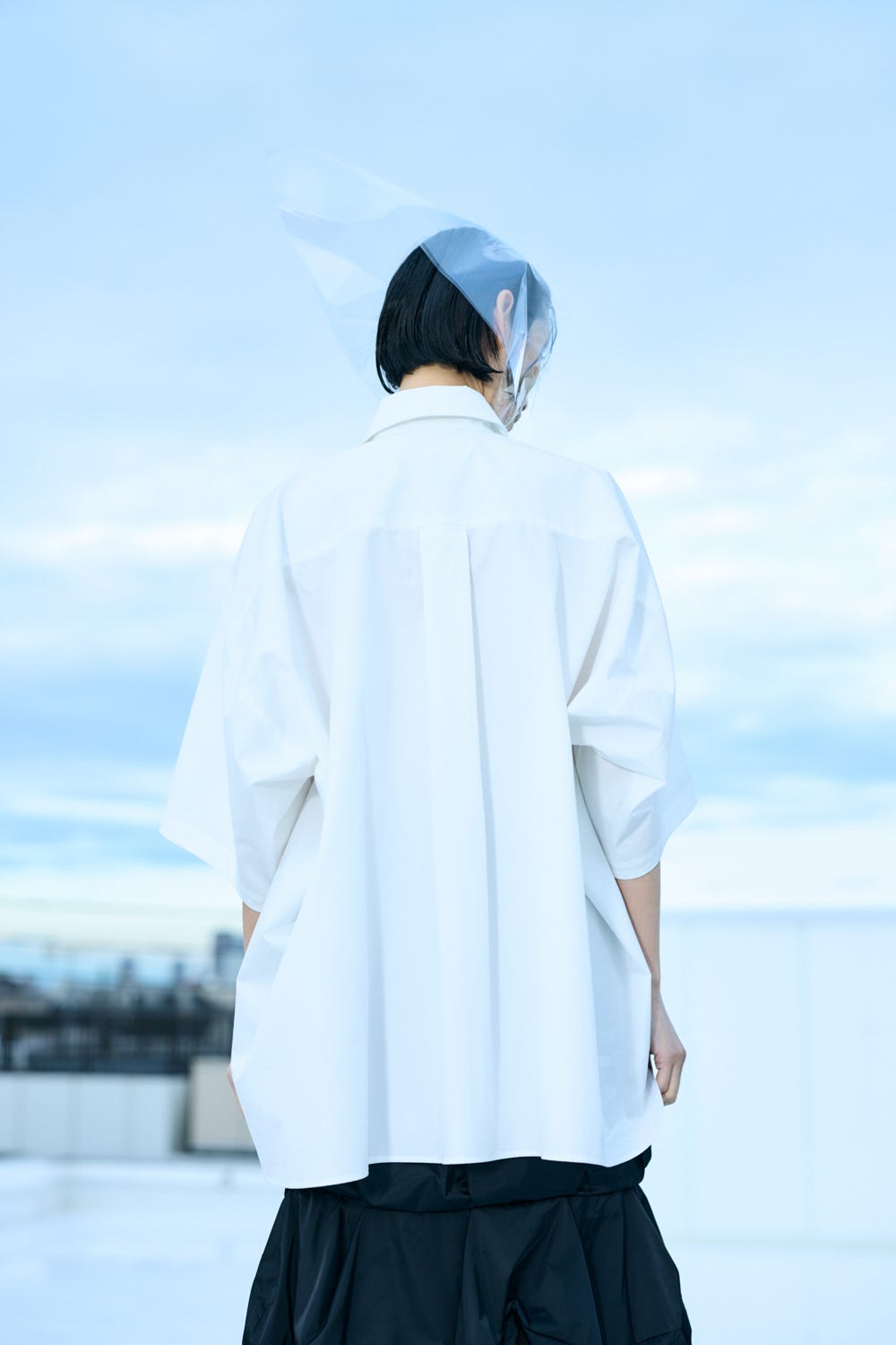 3/4SLEEVE LOOSE SHIRT WHT 38