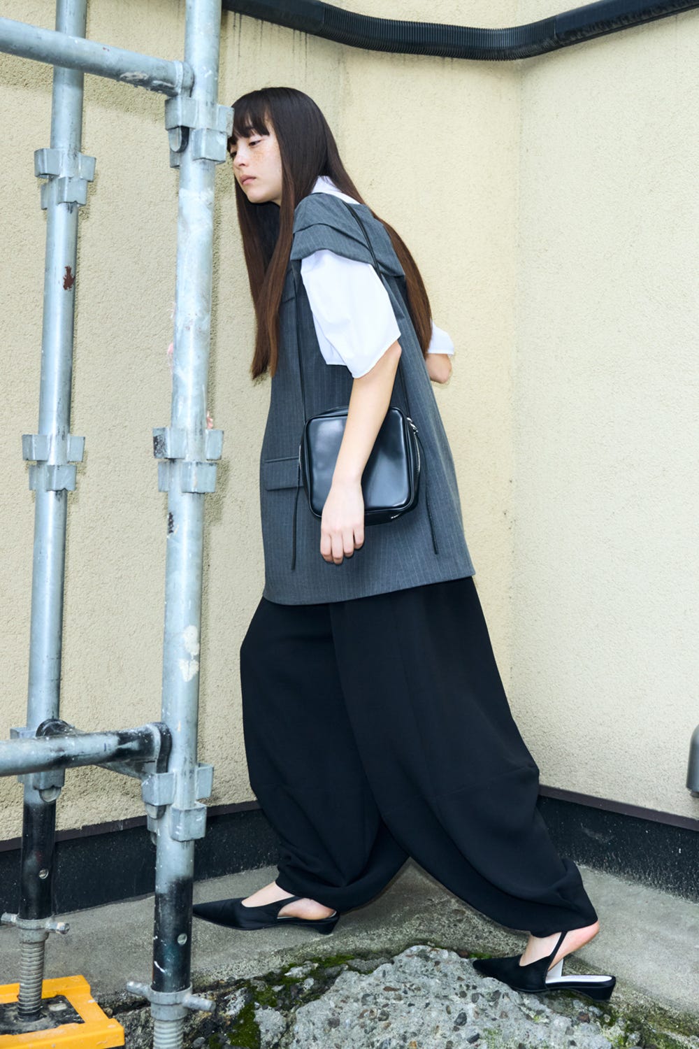 OFF-SHOULDER PULLOVER C.GRY 38