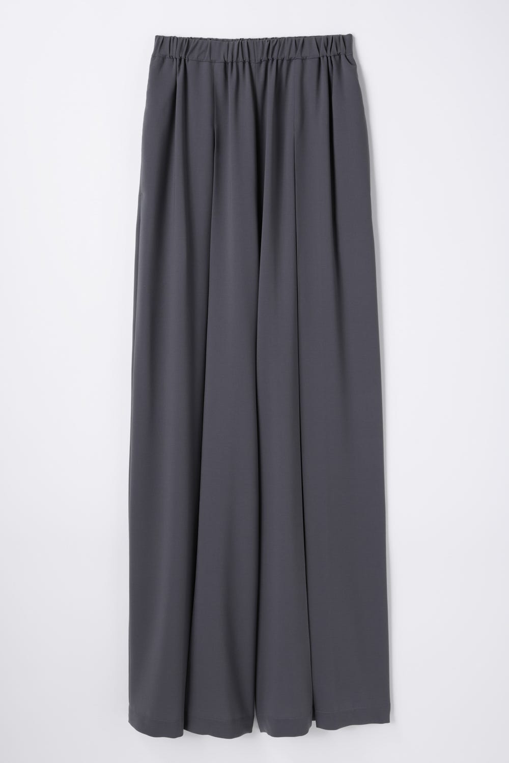 BOX PLEATS WIDE-PANTS GRY 38