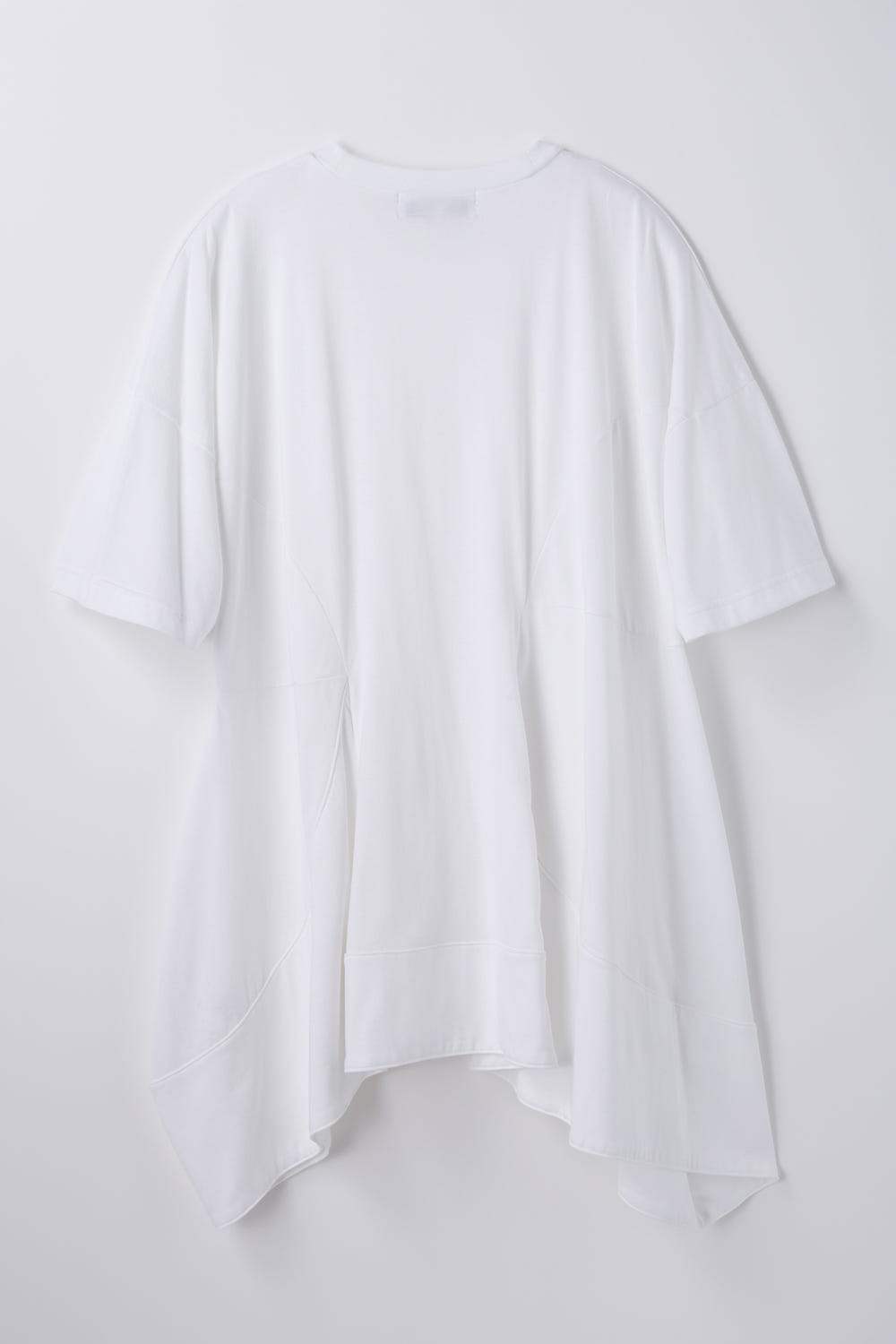 ASYMMETRY SOLID T-SHIRT WHT 38