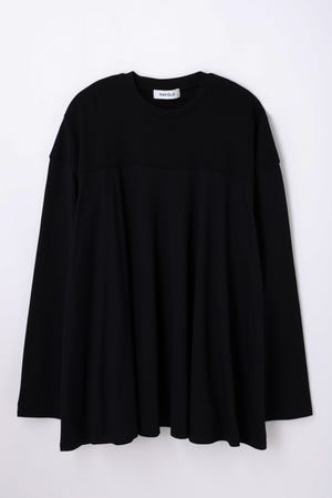 MIX-FABRIC LONG-SLEEVES T-SHIRT