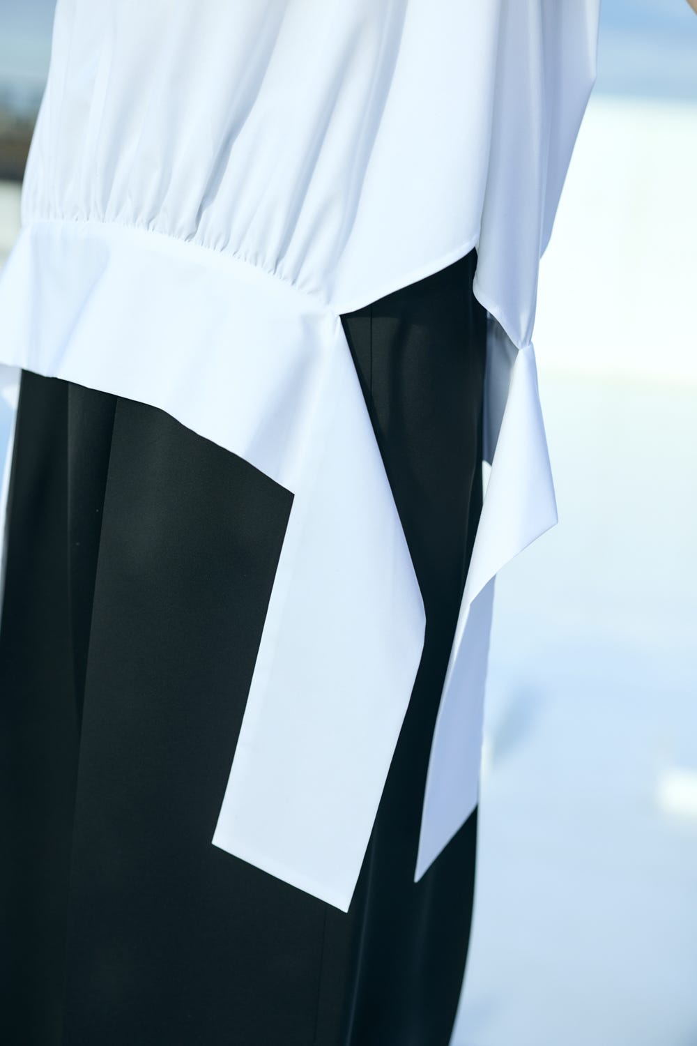BIG COLLAR PULLOVER WHT 38