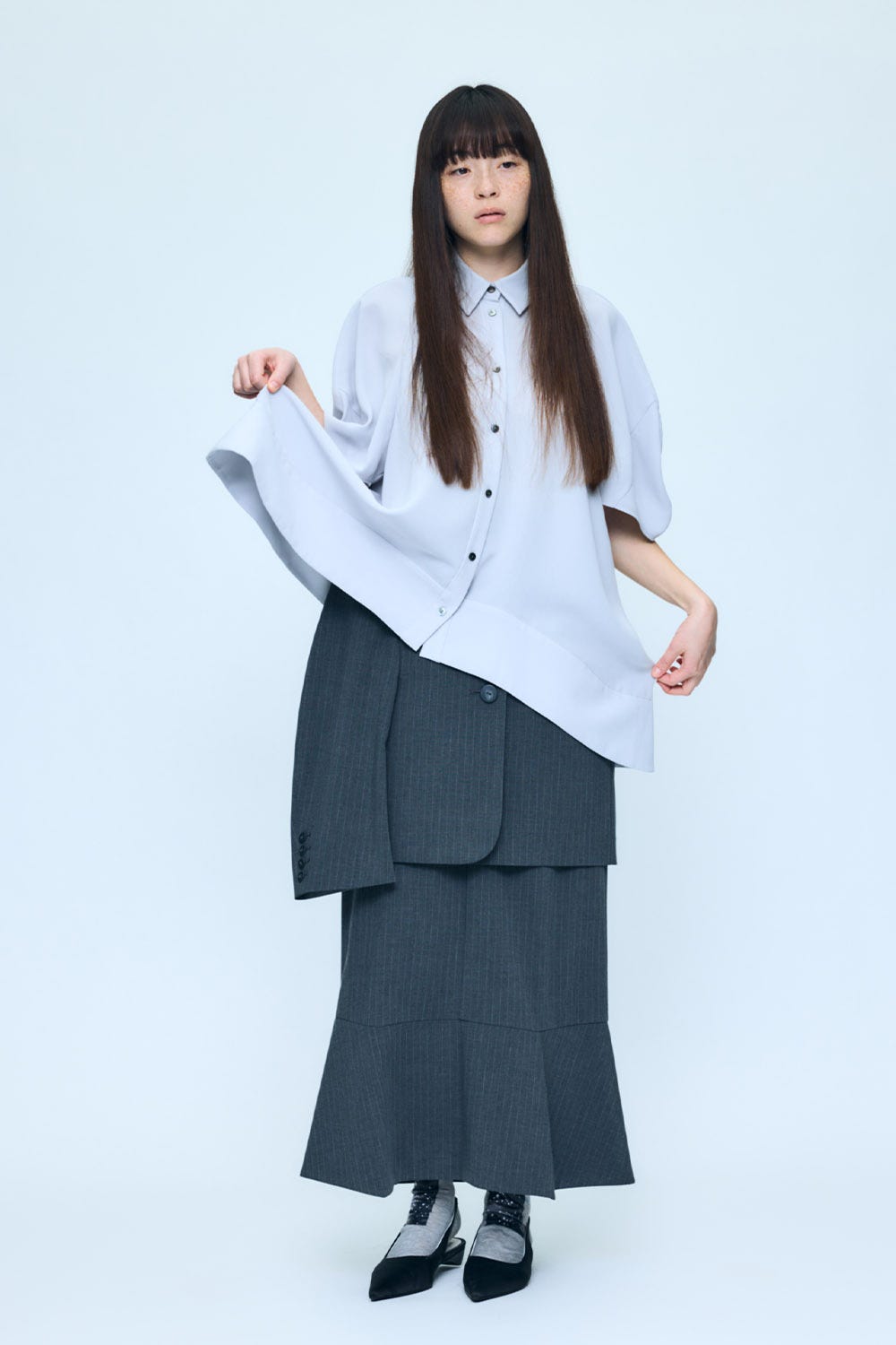 UMBRELLA SHIRT L/GRY 38