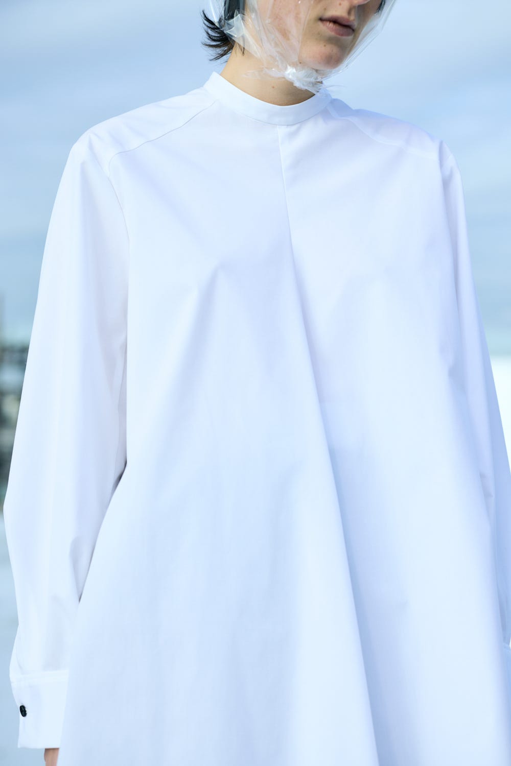TAILORED LONG-SHIRT WHT 38