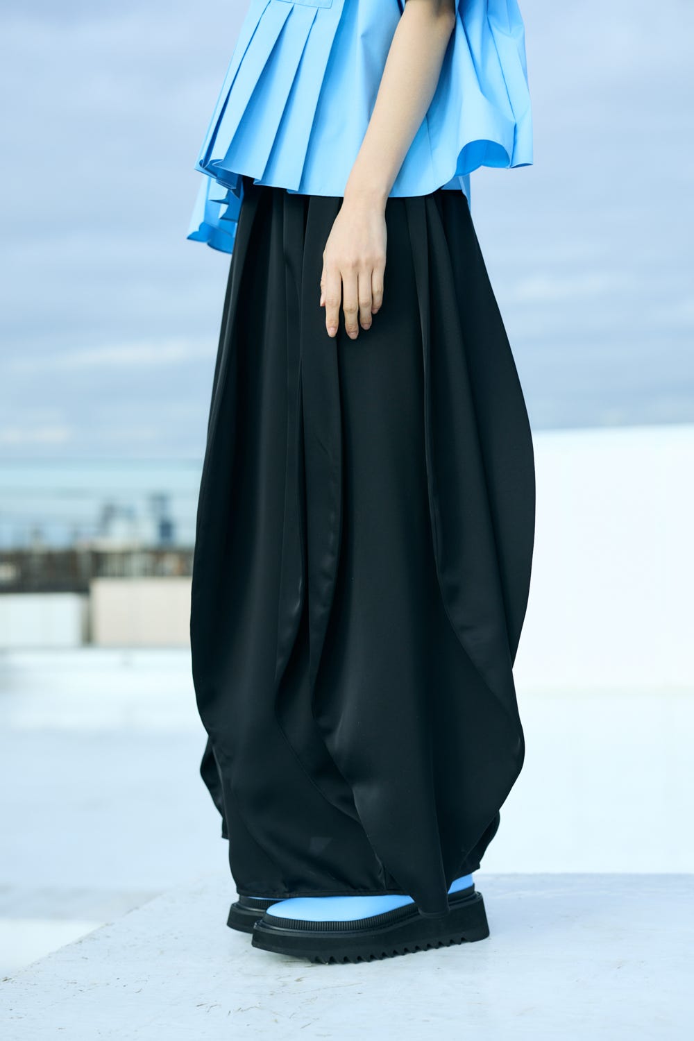 UMBRELLA SKIRT BLK 36