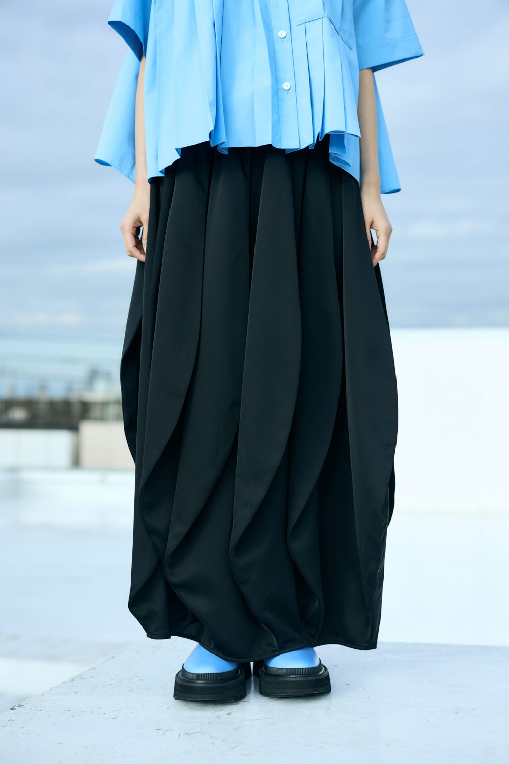 UMBRELLA SKIRT BLK 36