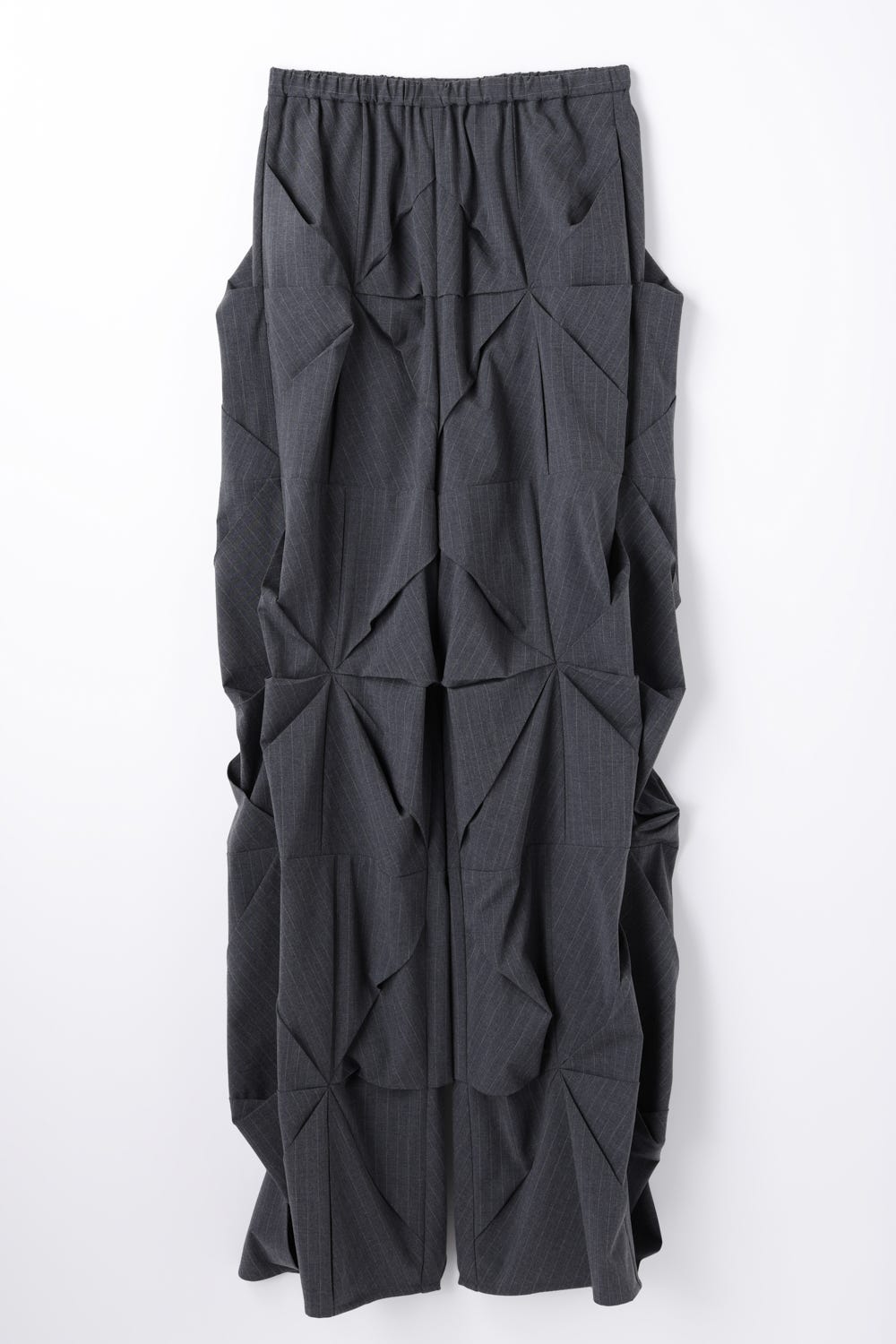 SPIRAL-TUCK PANTS C.GRY 36