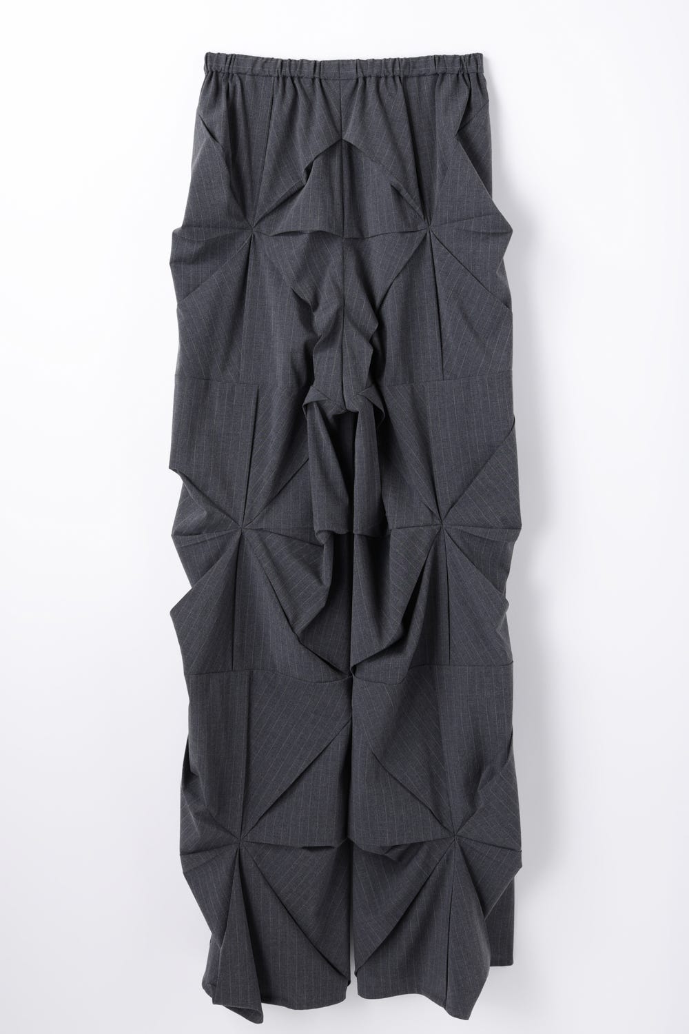 SPIRAL-TUCK PANTS C.GRY 36