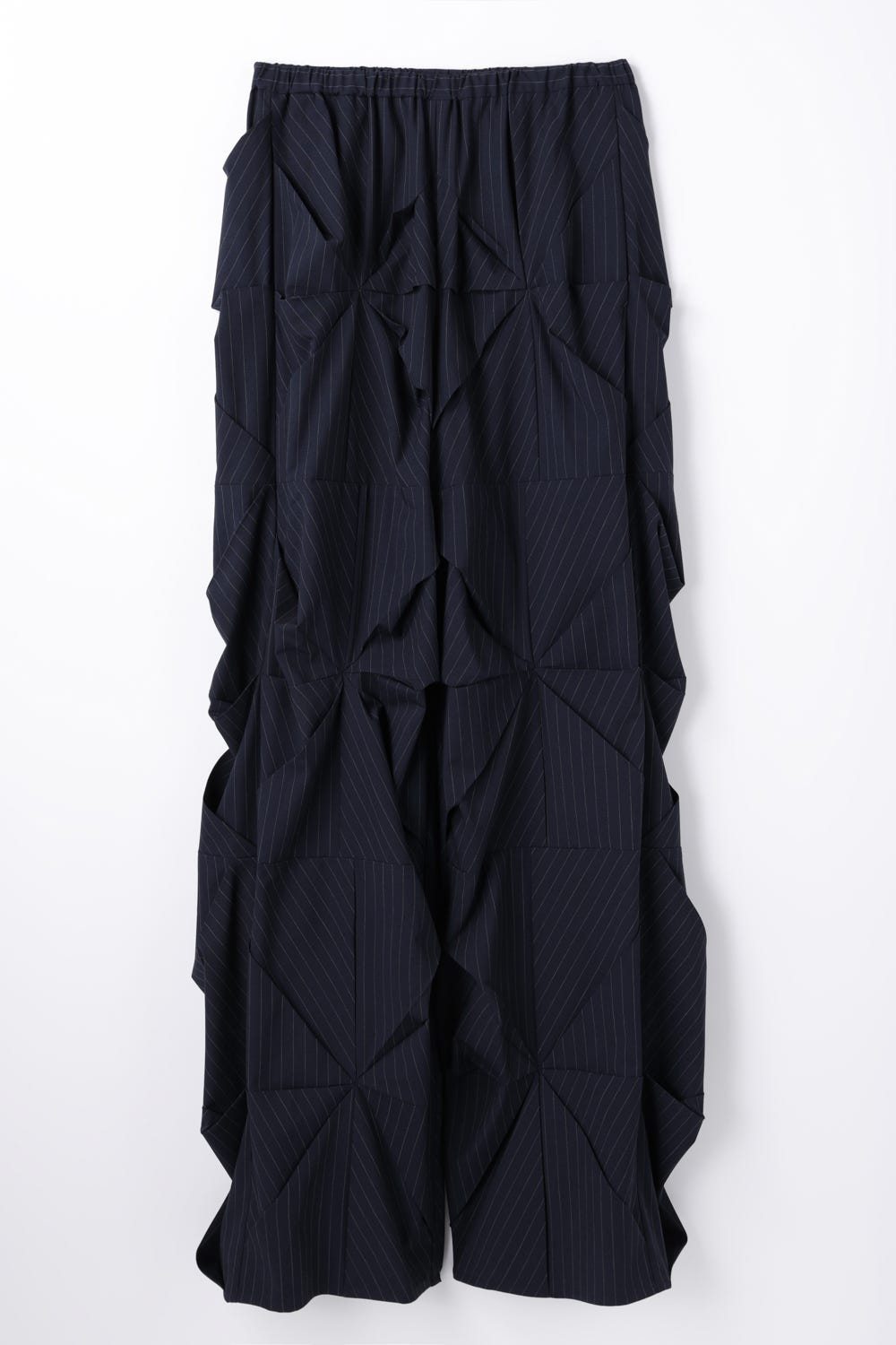 SPIRAL-TUCK PANTS D/NVY 38