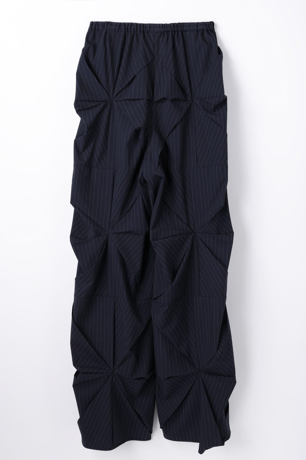 SPIRAL-TUCK PANTS D/NVY 38
