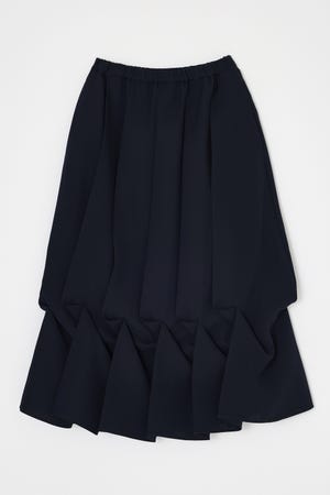 DRAPE-HEM SKIRT
