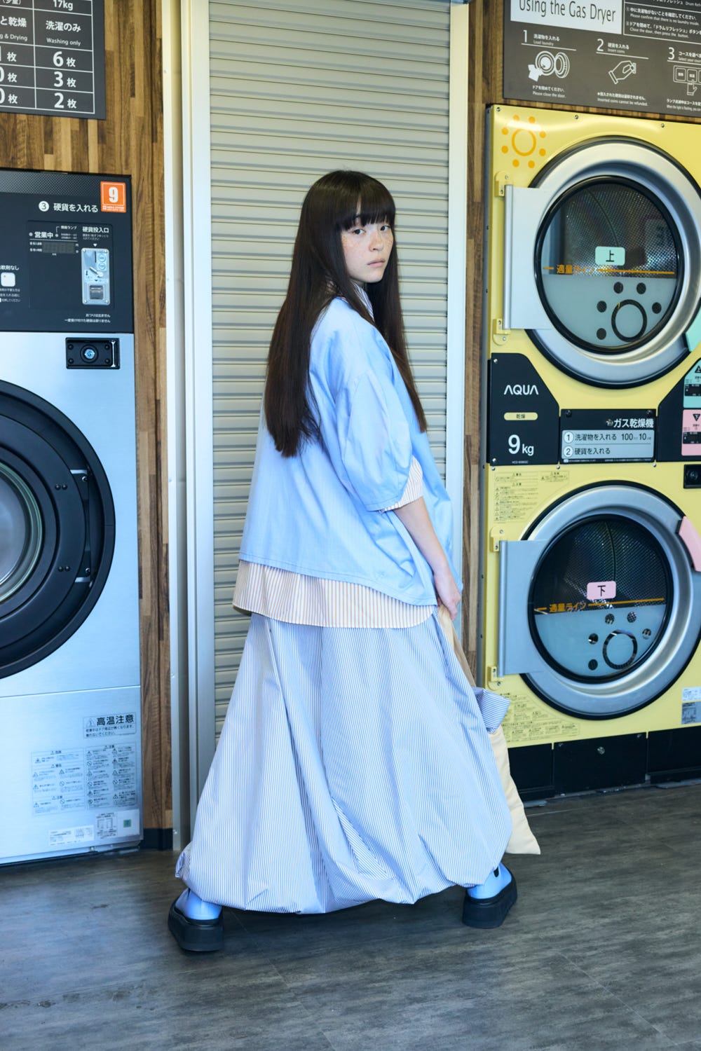 UMBRELLA T-SHIRT L/BLU 38