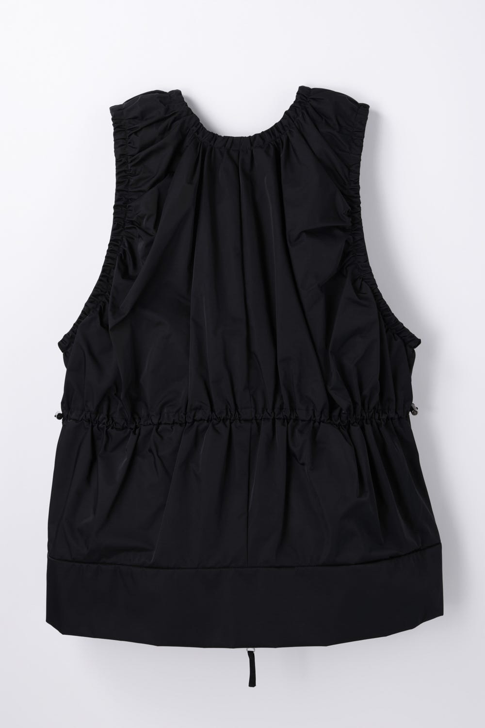 GATHER SHAPE VEST BLK 38