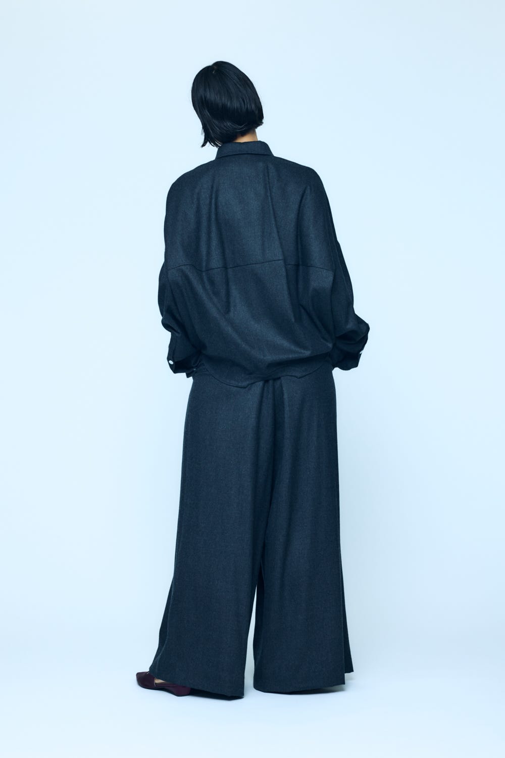 SYMMETRY CROPPED SHIRT C.GRY 38