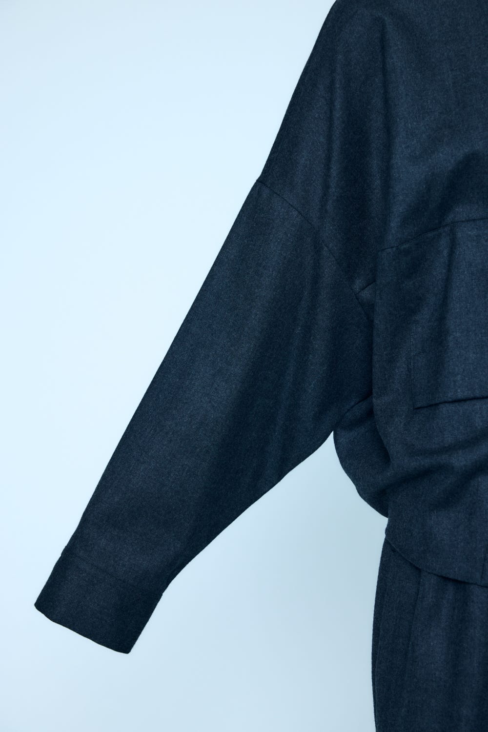 SYMMETRY CROPPED SHIRT C.GRY 38