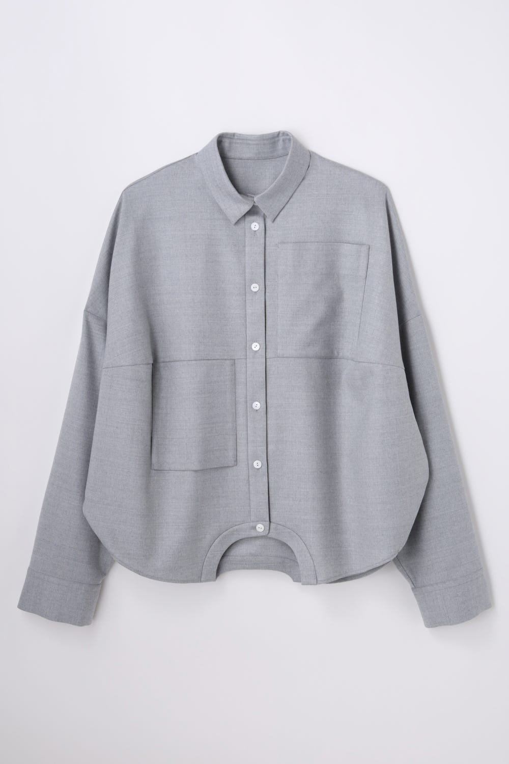 SYMMETRY CROPPED SHIRT T.GRY 38