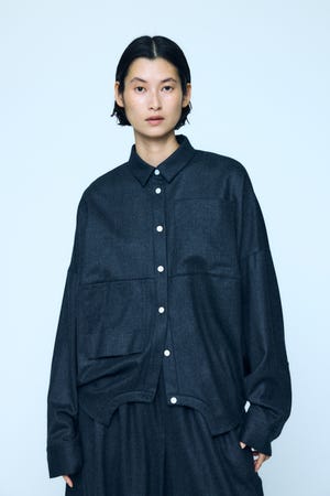 SYMMETRY CROPPED SHIRT