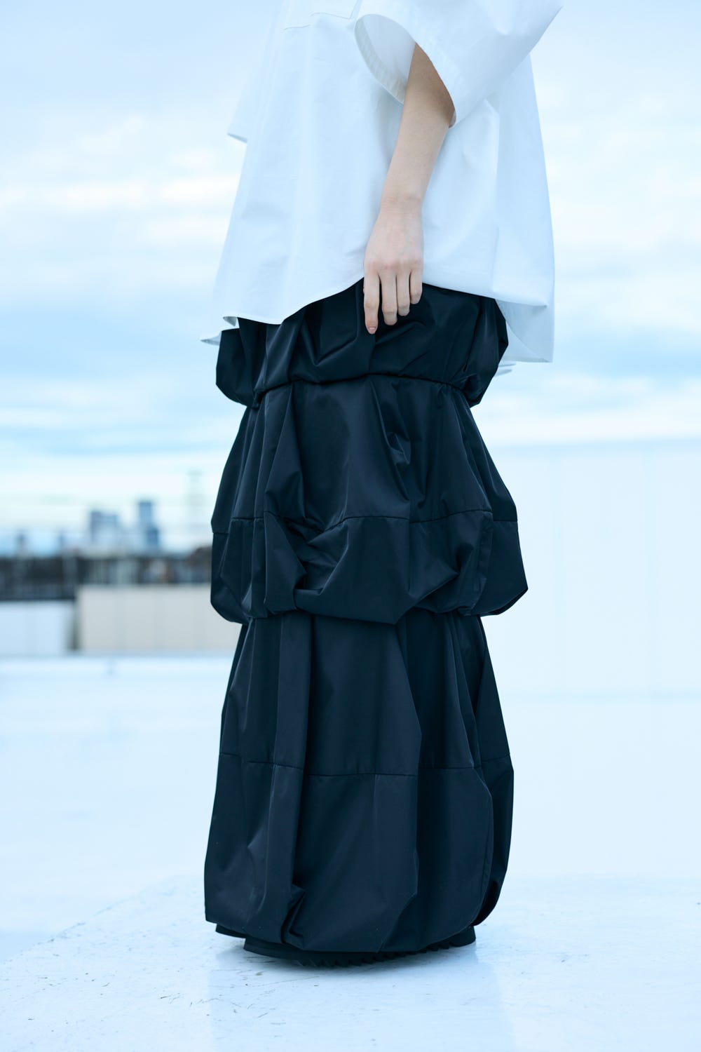 RAIN-CLOUD SKIRT BLK 36