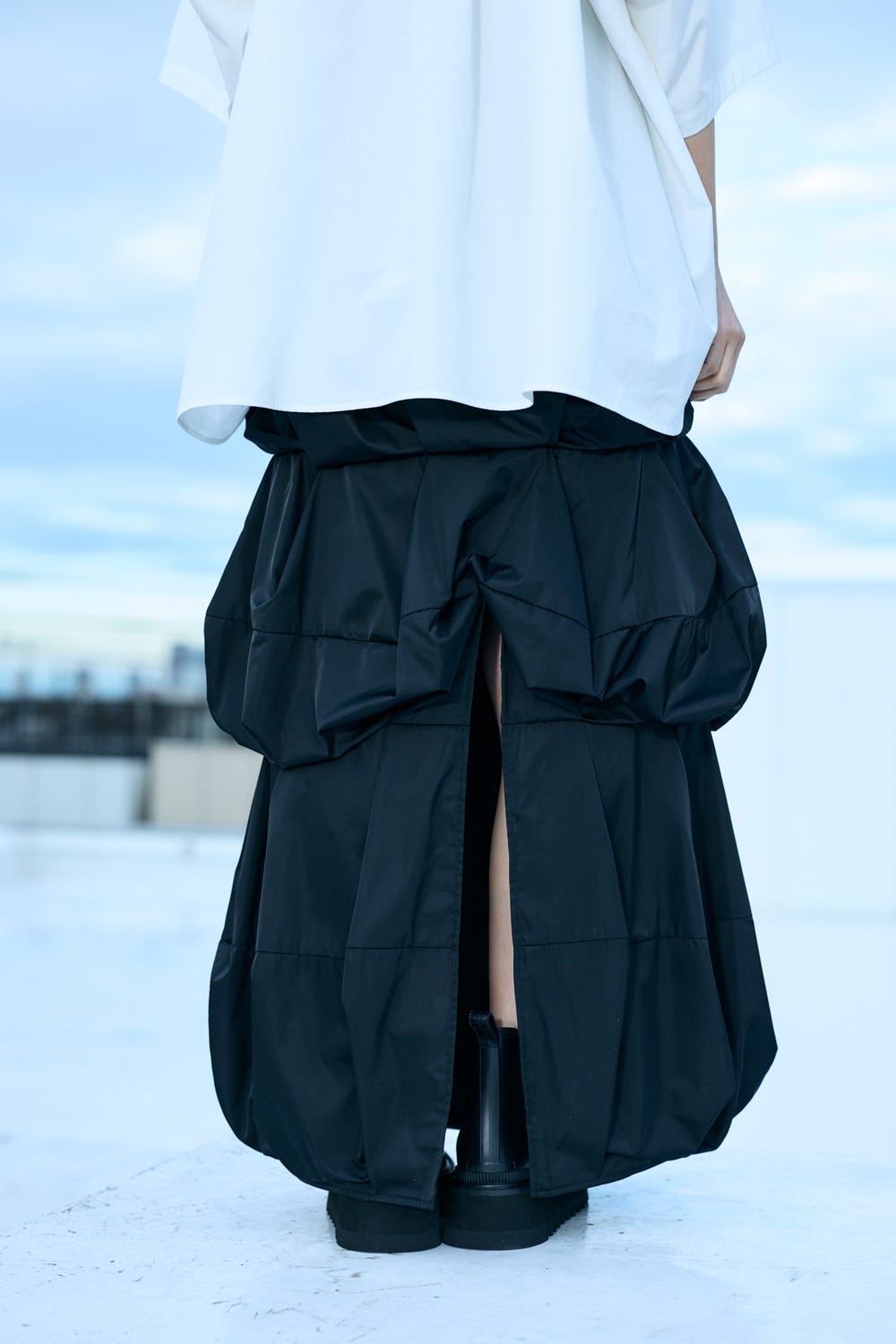 RAIN-CLOUD SKIRT BLK 36