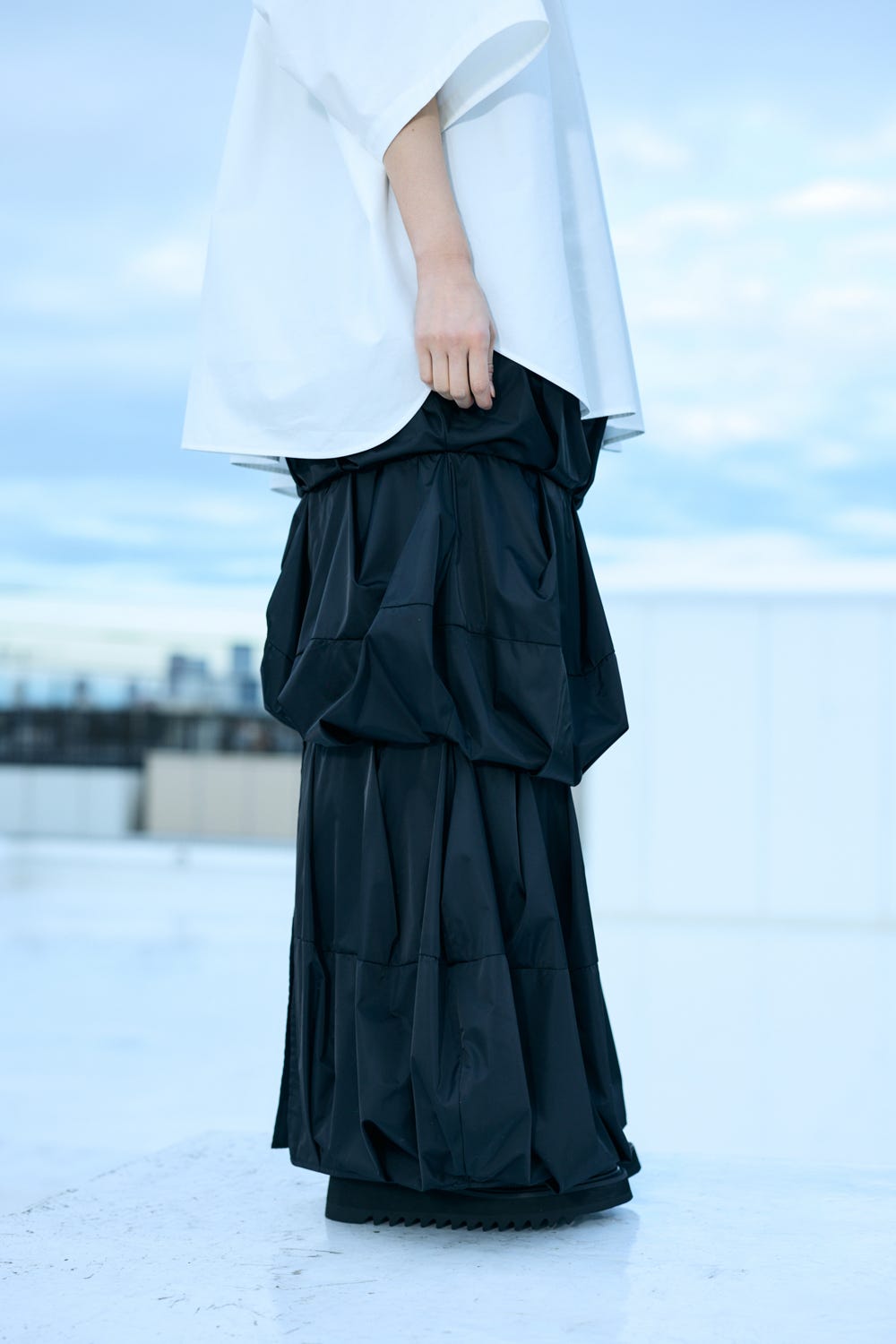 RAIN-CLOUD SKIRT BLK 36
