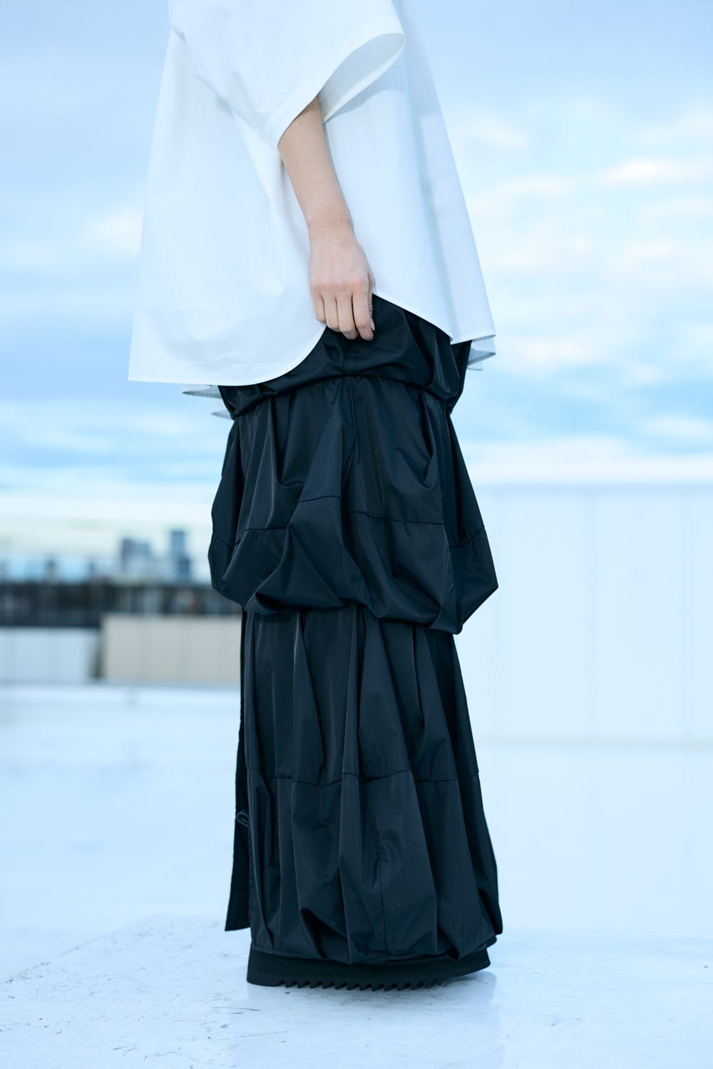 RAIN-CLOUD SKIRT BLK 36