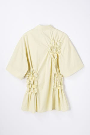 SHIRRING SHIRT｜38｜L/YEL｜SHIRTS AND BLOUSES｜ENFÖLD OFFICIAL