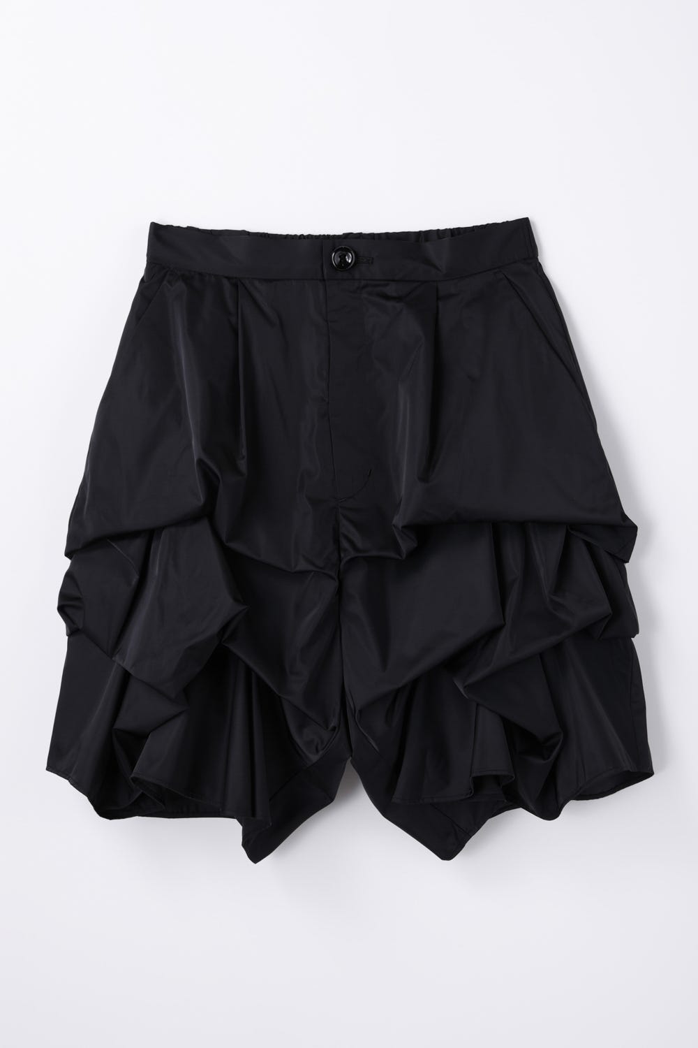 DISTORTED SHAPE SHORT-PANTS BLK 36