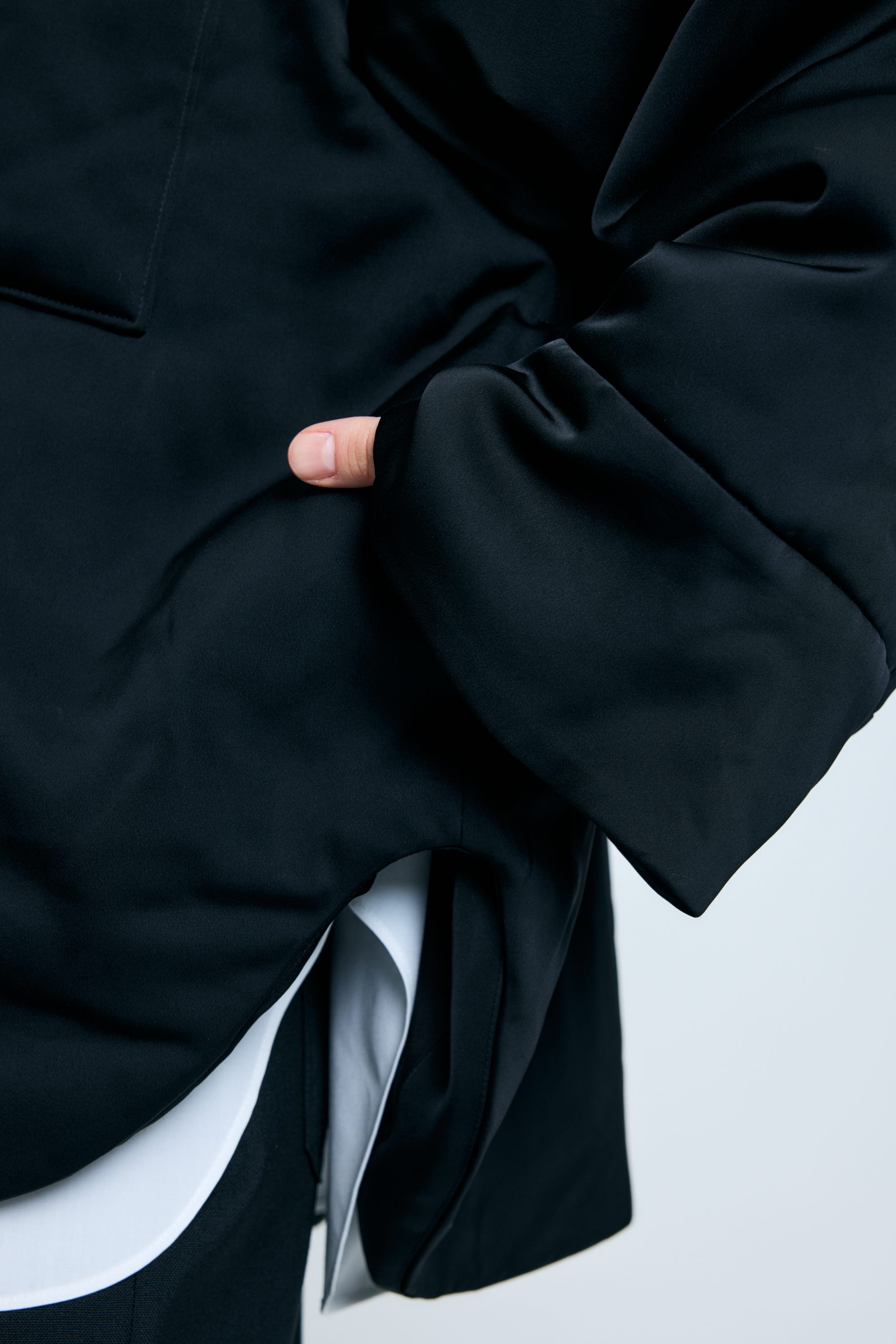 PADDING BIG SHIRT JACKET BLK 38