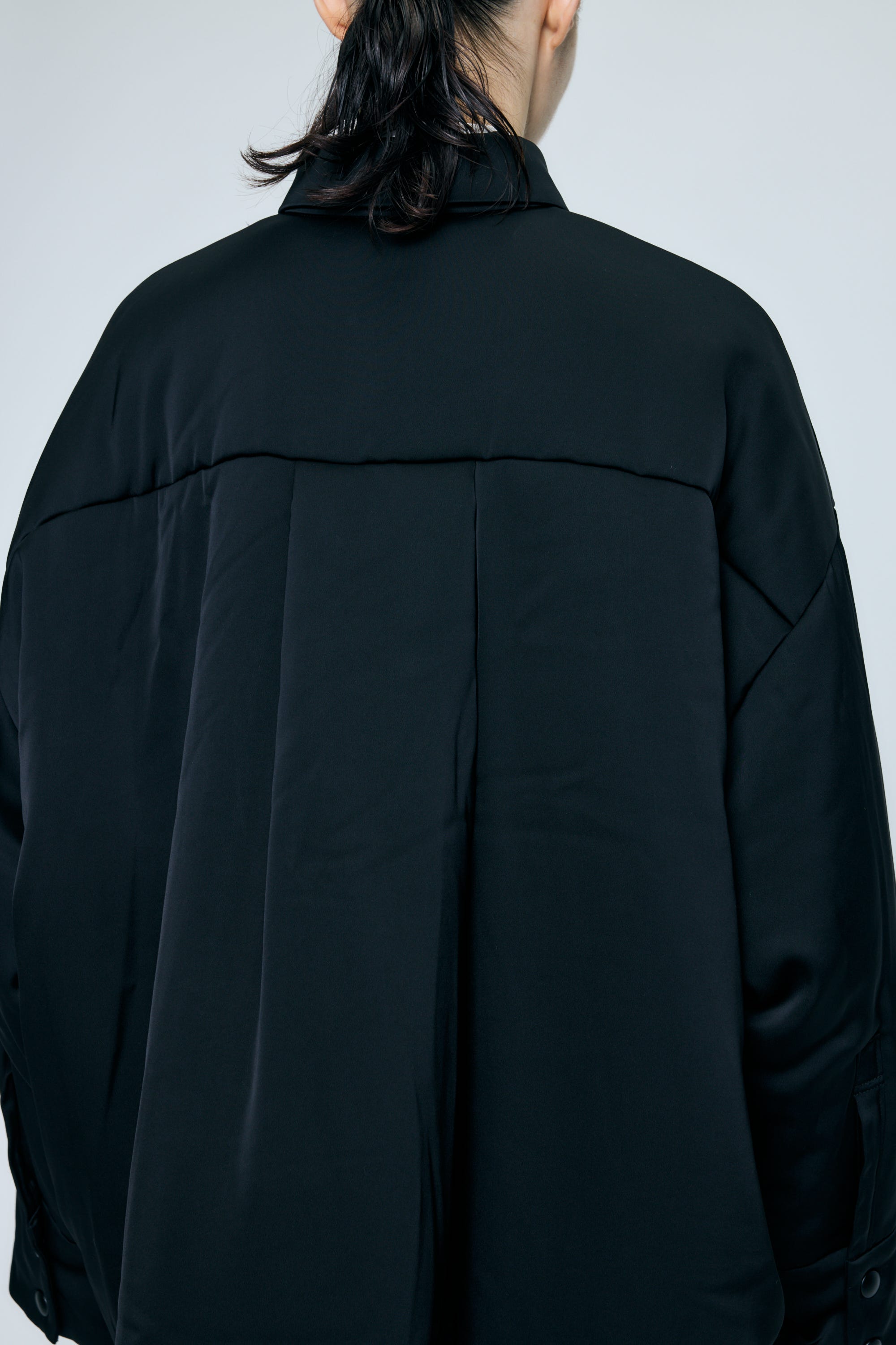 PADDING BIG SHIRT JACKET BLK 38