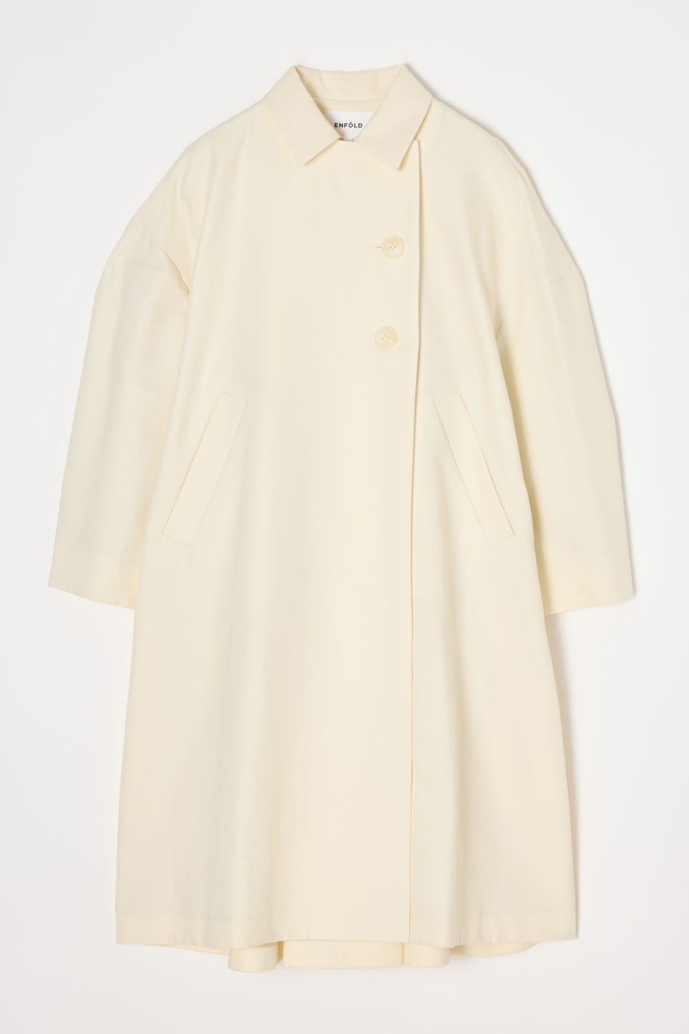 SOUTIEN-COLLAR FLARE COAT ECRU 36