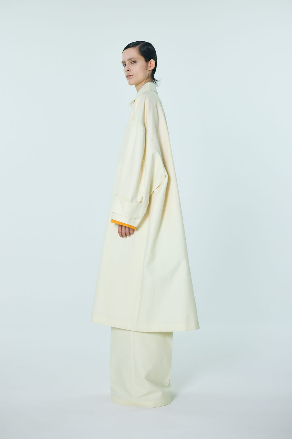 SOUTIEN-COLLAR FLARE COAT ECRU 36