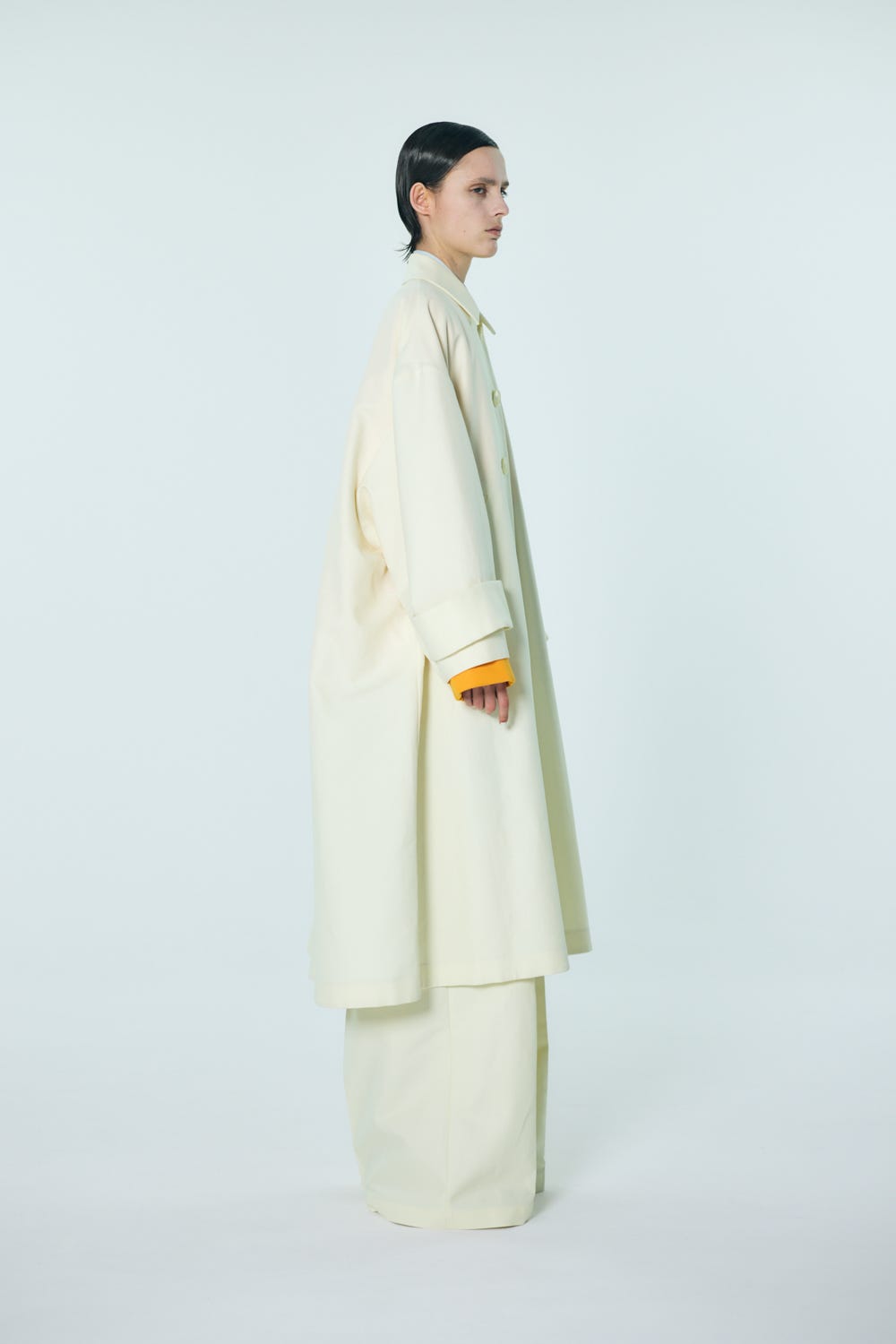 SOUTIEN-COLLAR FLARE COAT ECRU 36