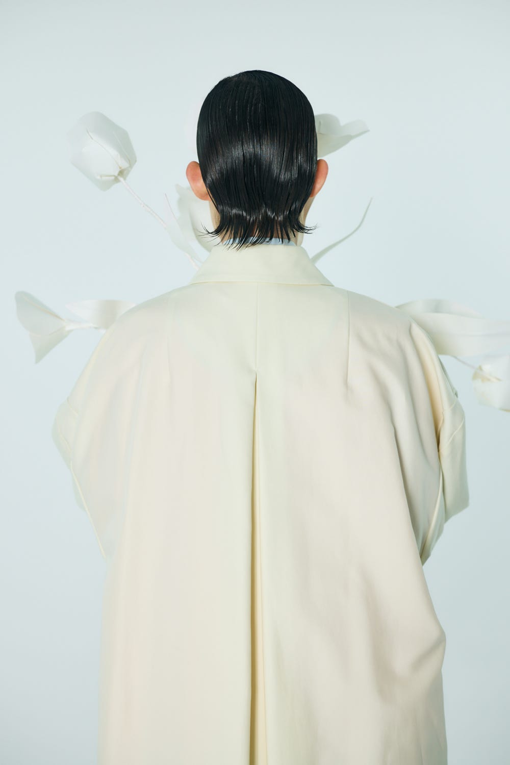 SOUTIEN-COLLAR FLARE COAT ECRU 36