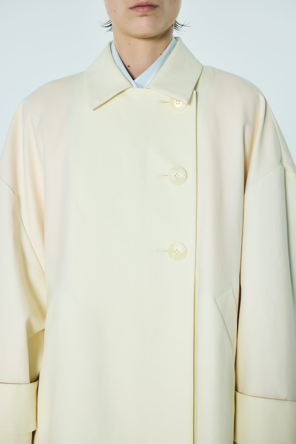 SOUTIEN-COLLAR FLARE COAT ECRU 36